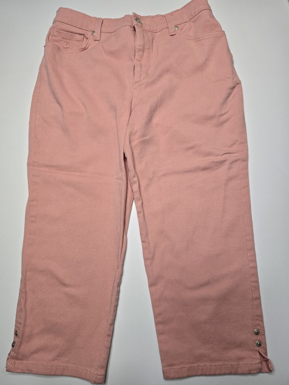 Gloria Vanderbuilt 10 Petite Pink Crop Amanda Capris